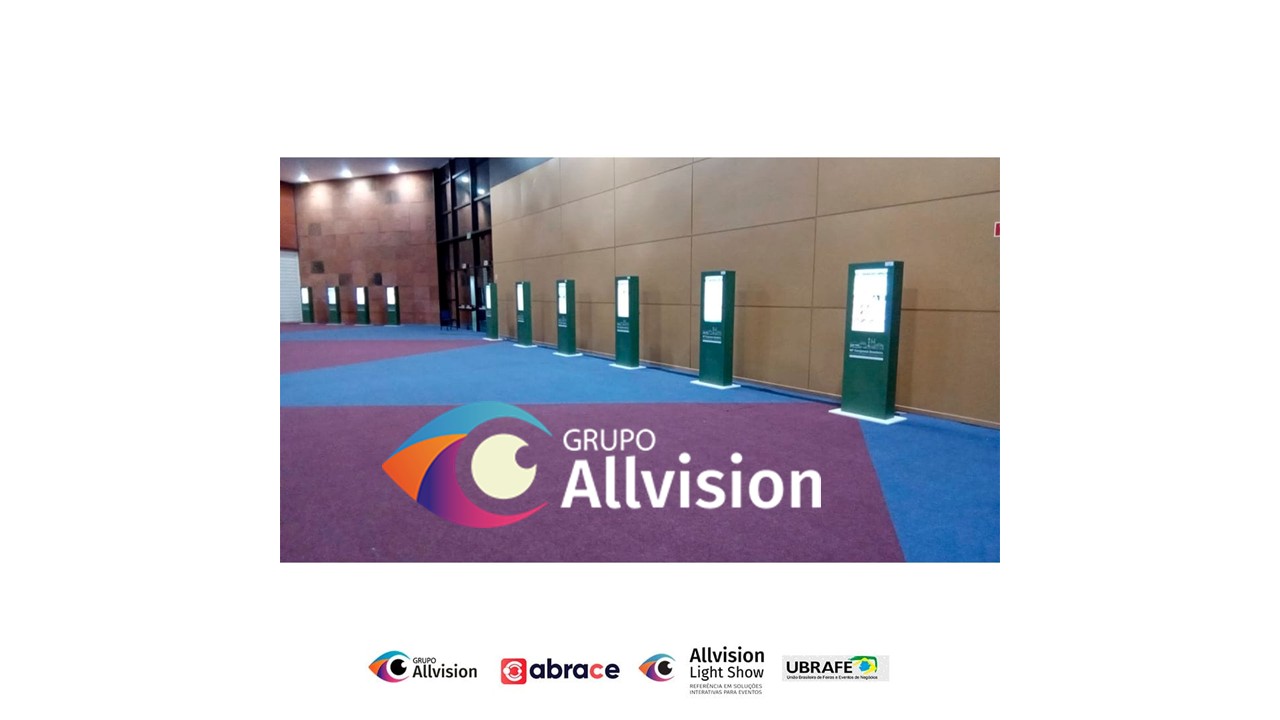 interativa: Jogos interativos para eventos-GRUPO ALLVISION Design - Jogos Interativos para Eventos RIO DE JANEIRO ALUGUEL DE TOTEM CURVO TOUCH SCREEN
