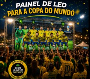 Locação de Painel de LED para Transmissão da Copa 2026 em Eventos Corporativos, Fan Fest, Ações Promocionais e Experiências Imersivas com Alta Definição no Paraná