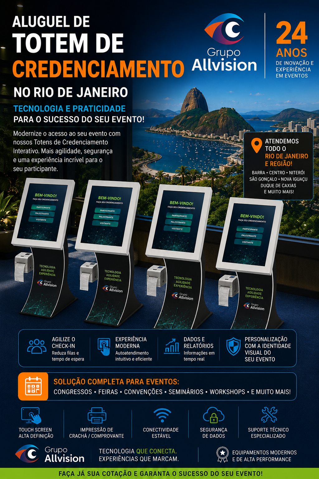 ALUGUEL DE TOTEM DE CREDECIAMENTO NO RIO DE JANEIRO-aluguel de totem de auto atendimento EM 2026