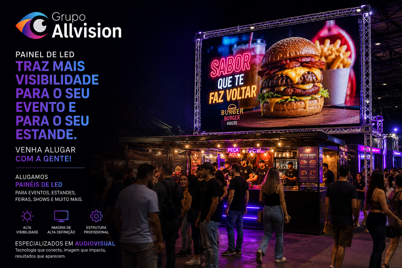 Aluguel de Totem Interativo, Painel de LED, Óculos de Realidade Virtual e TVs de Grande Formato para Feiras, Eventos, Palestras e Congressos no OTC Brasil